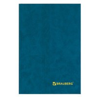 Книга учета 96 л., А4 200*290 мм BRAUBERG, клетка, твердая обложка из картона, бумвинил, блок офсет, 130069