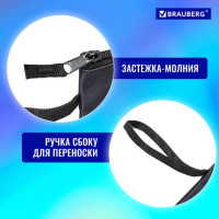 Папка для тетрадей BRAUBERG А4, 1 отделение, полиэстер, на молнии, с ручкой, "Keep out", 270942 Папка для тетрадей BRAUBERG А4, 1 отделение, полиэстер, на молнии, с ручкой, "Keep out", 270942