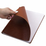 Тетрадь А4 (200x252 мм), BRAUBERG "Office PRO", под кожу, гребень, 80 л., коричневая, 111047