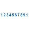 Нумератор металлический 10-разрядный, оттиск 47х5 мм, синий, TRODAT 55510, 75878