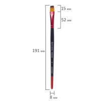 Кисть синтетика, плоская № 9, BRAUBERG PREMIUM, 201018 Кисть синтетика, плоская № 9, BRAUBERG PREMIUM, 201018