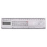 Линейка с калькулятором 20 см BRAUBERG MULTI-8 (53x210 мм), 8 разрядов, 250540