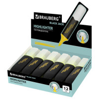 Текстовыделитель BRAUBERG "BLACK JACK", ЖЕЛТЫЙ, линия 1-5 мм, 151894 Текстовыделитель BRAUBERG "BLACK JACK", ЖЕЛТЫЙ, линия 1-5 мм, 151894
