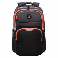 Рюкзак GRIZZLY школьный, анатом. спинка, 2 отделения, д/дев., BLACK/ORANGE, 41х27х17 см, RD-342-1/2 Рюкзак GRIZZLY школьный, анатом. спинка, 2 отделения, д/дев., BLACK/ORANGE, 41х27х17 см, RD-342-1/2