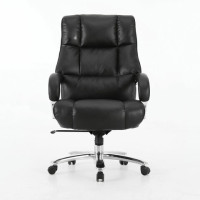 Кресло офисное BRABIX PREMIUM "Bomer HD-007", НАГРУЗКА до 250 кг, рециклированная кожа, хром, черное, 531939 Кресло офисное BRABIX PREMIUM "Bomer HD-007", НАГРУЗКА до 250 кг, рециклированная кожа, хром, черное, 531939