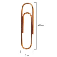 Скрепки BRAUBERG, 28 мм, омедненные, 100 шт., в картонной коробке, 270448 Скрепки BRAUBERG, 28 мм, омедненные, 100 шт., в картонной коробке, 270448