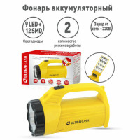 Фонарь аккумуляторный ULTRAFLASH 9хLED+12хLED, 2 режима, выдвижная вилка, заряд от сети, LED3816SM Фонарь аккумуляторный ULTRAFLASH 9хLED+12хLED, 2 режима, выдвижная вилка, заряд от сети, LED3816SM