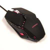 Мышь проводная игровая SONNEN Z5, металл/пластик, 7 кнопок, 800-3200 dpi, RGB-подсветка, черная, 513521 Мышь проводная игровая SONNEN Z5, металл/пластик, 7 кнопок, 800-3200 dpi, RGB-подсветка, черная, 513521