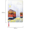 Блокнот А5 (143x210 мм), BRAUBERG VISTA "San Francisco", под кожу, гибкий, 80 л., 112070