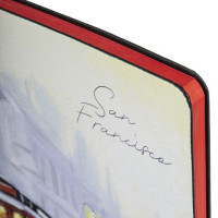 Блокнот А5 (143x210 мм), BRAUBERG VISTA "San Francisco", под кожу, гибкий, 80 л., 112070