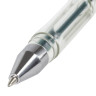 Ручка гелевая STAFF "Basic" GP-789, ЗЕЛЕНАЯ, корпус прозрачный, хромированные детали, узел 0,5 мм, линия письма 0,35 мм, 142791