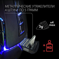 Мышь проводная игровая SONNEN Q10, 7 кнопок, 6400 dpi, LED-подсветка, черная, 513522