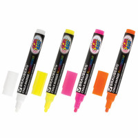 Маркеры меловые BRAUBERG "POP-ART", НАБОР 4 шт., сухостираемые, для гладких поверхностей, 5 мм, АССОРТИ, 151535 Маркеры меловые BRAUBERG "POP-ART", НАБОР 4 шт., сухостираемые, для гладких поверхностей, 5 мм, АССОРТИ, 151535