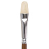 Кисть художественная профессиональная BRAUBERG ART "CLASSIC", щетина, овальная, № 14, длинная ручка, 200733