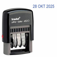 Датер-мини месяц буквами, оттиск 22х4 мм, синий, TRODAT 4820, корпус черный, 73930 Датер-мини месяц буквами, оттиск 22х4 мм, синий, TRODAT 4820, корпус черный, 73930