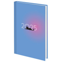 Ежедневник датированный 2025 145х215 мм, А5, STAFF, ламинированная обложка, "Котик", 116031 Ежедневник датированный 2025 145х215 мм, А5, STAFF, ламинированная обложка, "Котик", 116031
