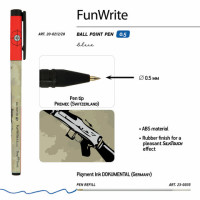 Ручка шариковая BRUNO VISCONTI "FunWrite", СИНЯЯ, "Винтовка", узел 0,5 мм, линия письма 0,3 мм, 20-0212/28