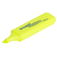 Текстовыделитель BRAUBERG "SPECIAL", ЖЕЛТЫЙ, линия 1-5 мм, 151902