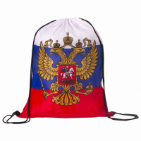 Сумка-мешок на завязках "Триколор РФ", с гербом РФ, 32х42 см, BRAUBERG, 228328, RU37 Сумка-мешок на завязках "Триколор РФ", с гербом РФ, 32х42 см, BRAUBERG, 228328, RU37