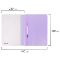 Скоросшиватель пластиковый BRAUBERG "Pastel" А4, 130/180 мкм, лиловый, 270456 Скоросшиватель пластиковый BRAUBERG "Pastel" А4, 130/180 мкм, лиловый, 270456