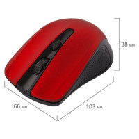 Мышь беспроводная SONNEN V99, USB, 1000/1200/1600 dpi, 4 кнопки, оптическая, красная, 513529 Мышь беспроводная SONNEN V99, USB, 1000/1200/1600 dpi, 4 кнопки, оптическая, красная, 513529
