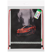 Мешок для обуви BRAUBERG KIDS, с петлей, светоотражающая полоса, 46х36 см, Red car, 272392 Мешок для обуви BRAUBERG KIDS, с петлей, светоотражающая полоса, 46х36 см, Red car, 272392