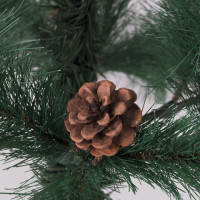 Ель новогодняя искусственная "Velvet Pinewood" 120 см, с инеем и шишками, ПВХ, ЗОЛОТАЯ СКАЗКА, 591702 Ель новогодняя искусственная "Velvet Pinewood" 120 см, с инеем и шишками, ПВХ, ЗОЛОТАЯ СКАЗКА, 591702