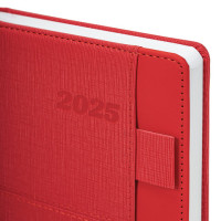 Ежедневник датированный 2025, А5, 138х213 мм, BRAUBERG "Pocket", под кожу, карман, держатель для ручки, красный, 115909 Ежедневник датированный 2025, А5, 138х213 мм, BRAUBERG "Pocket", под кожу, карман, держатель для ручки, красный, 115909