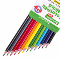Карандаши цветные BRAUBERG KIDS NEW, 12 цветов, трехгранные, грифель 3 мм, 182001 Карандаши цветные BRAUBERG KIDS NEW, 12 цветов, трехгранные, грифель 3 мм, 182001