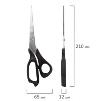 Ножницы STAFF, 210 мм, чёрные, 235460