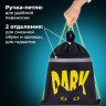 Мешок для обуви BRAUBERG, с петлей, светоотражающая полоса, 2 отделения, 46х36 см, Dark cat, 272394 Мешок для обуви BRAUBERG, с петлей, светоотражающая полоса, 2 отделения, 46х36 см, Dark cat, 272394
