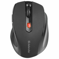 Мышь беспроводная DEFENDER Ultra MM-315, USB, 5 кнопок + 1 колесо-кнопка, оптическая, черная, 52315 Мышь беспроводная DEFENDER Ultra MM-315, USB, 5 кнопок + 1 колесо-кнопка, оптическая, черная, 52315