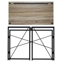 Стол на металлокаркасе BRABIX "LOFT CD-002", 1000х500х750 мм, складной, цвет дуб антик, 641213 Стол на металлокаркасе BRABIX "LOFT CD-002", 1000х500х750 мм, складной, цвет дуб антик, 641213