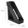 Лоток вертикальный для бумаг BRAUBERG "Basic", 265х100х285 мм, черный, 237009 Лоток вертикальный для бумаг BRAUBERG "Basic", 265х100х285 мм, черный, 237009