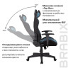 Кресло компьютерное BRABIX "GT Racer GM-100", две подушки, ткань, черное/голубое, 531818 Кресло компьютерное BRABIX "GT Racer GM-100", две подушки, ткань, черное/голубое, 531818