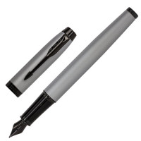 Ручка перьевая PARKER "IM Achromatic Grey BT", корпус серый матовый, нержавеющая сталь, синяя, 2127619 Ручка перьевая PARKER "IM Achromatic Grey BT", корпус серый матовый, нержавеющая сталь, синяя, 2127619