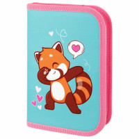 Пенал ПИФАГОР, 1 отделение, полиэстер, 19х13 см, "Red panda", 272283 Пенал ПИФАГОР, 1 отделение, полиэстер, 19х13 см, "Red panda", 272283