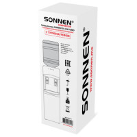 Кулер для воды SONNEN FSC-02W TURBO напольный, ТУРБОНАГРЕВ/ОХЛАЖДЕНИЕ КОМПРЕССОРНОЕ, шкаф, 2 крана, черный, 456171 Кулер для воды SONNEN FSC-02W TURBO напольный, ТУРБОНАГРЕВ/ОХЛАЖДЕНИЕ КОМПРЕССОРНОЕ, шкаф, 2 крана, черный, 456171