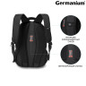 Рюкзак GERMANIUM "S-02" универсальный, с отделением для ноутбука, усиленная ручка, черный, 47х31х16 см, 226948