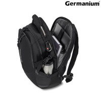 Рюкзак GERMANIUM "S-02" универсальный, с отделением для ноутбука, усиленная ручка, черный, 47х31х16 см, 226948