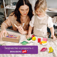 Глина полимерная запекаемая, НАБОР 24 цветов по 20 г, с аксессуарами, в гофрокоробе, BRAUBERG, 271158 Глина полимерная запекаемая, НАБОР 24 цветов по 20 г, с аксессуарами, в гофрокоробе, BRAUBERG, 271158